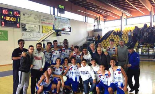 Basket Frascati, l’Under 16 manda al tappeto i campioni d’Italia