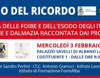 Giorno del ricordo: Menia e Meta Magazine ad Albano per ricordare Le Foibe