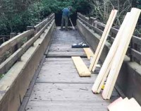 Riparato il ponte sul Treja sotto Calcata