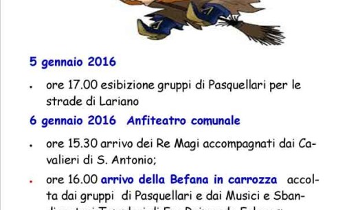 Attesa per l’arrivo della Befana a Lariano