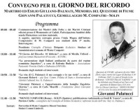 Convegno per il Giorno del Ricordo martirio ed esilio giuliano-dalmati