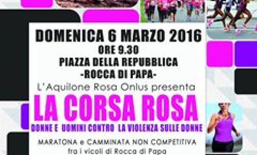 La “Corsa rosa”, una manifestazione sportiva  contro la violenza sulle donne