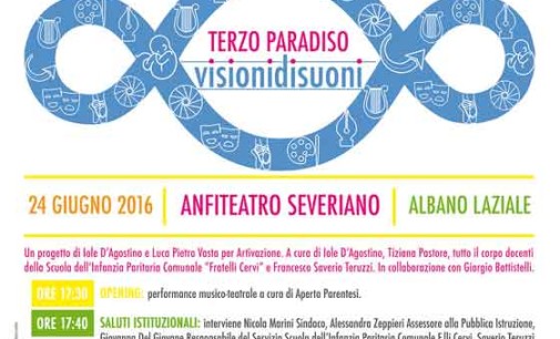 Albano, venerdì 24 giugno all’Anfiteatro Severiano il “Terzo Paradiso: Visionidisuoni”
