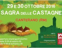 Castagne, piatti tipici e un grande falò: così fa festa il borgo di Canterano