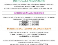 Velletri – SCREENING MAMMOGRAFICO