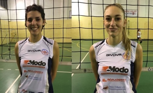 Modo Volley de’ Settesoli Marino (B2/f), che colpi: ecco Camilla Izzi e Viviana Aquilanti