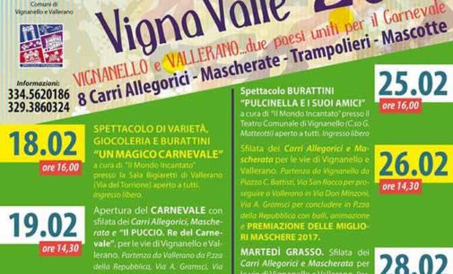 Torna a Vignanello e Vallerano il doppio Carnevale di VignaValle