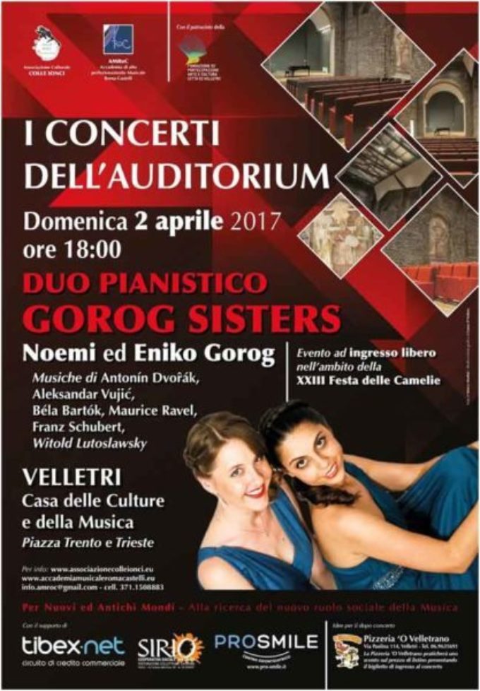 Velletri – Duo pianistico Görög Sisters alla XXIII Festa delle Camelie