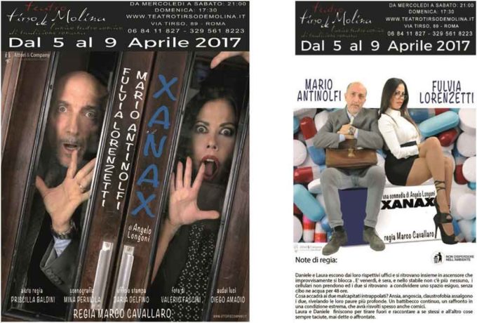 Teatro Tirso de Molina – “XANAX” Con Mario Antinolfi e Fulvia Lorenzetti
