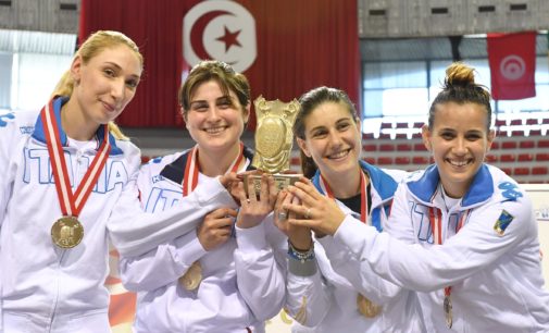 Frascati Scherma: sciabolatrici in trionfo nella prova di Coppa del Mondo a Tunisi