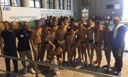 3T Frascati Sporting Village (pallanuoto), l’Under 15 maschile si ferma ai quarti dei play off