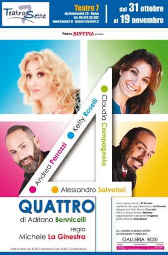 Teatro 7 – QUATTRO di Adriano Bennicelli