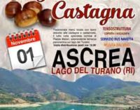 Castagne sulle rive del lago del Turano, è festa ad Ascrea