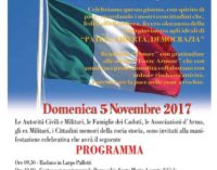 Celebrazione della “Giornata dell’Unità Nazionale  e delle Forze Armate”