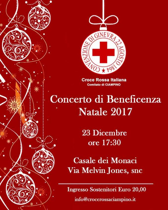 Ciampino, auguri di Natale in musica per sostenere la Croce Rossa Italiana