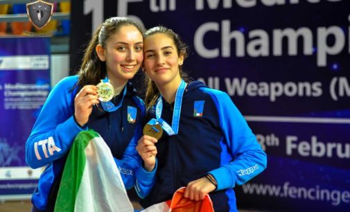 Frascati Scherma, doppia medaglia per Giovannelli e Ottaviani ai campionati del Mediterraneo