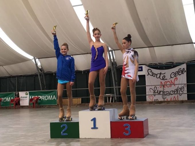 Ssd Colonna (pattinaggio): Emma Bivi vice campionessa provinciale, Pala finisce sesta