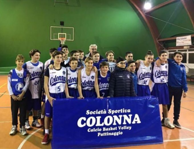 Ssd Colonna (basket), l’Under 14 cede in gara1 di semifinale contro Motta Camastra