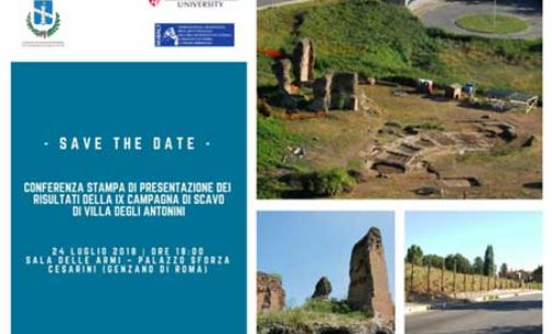 IX campagna di scavo della  Villa degli Antonini a Genzano di Roma