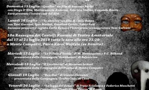 Monte Compatri – 2° Festival del Cinema e  10° Rassegna dei Castelli Romani di Teatro Amatoriale