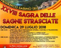 La storia in tavola a Paganico Sabino (RI) con la Sagra delle Sagne Strasciate  