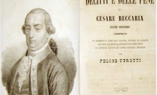 Spunti di riflessione: Cesare Beccaria, Dei delitti e delle pene