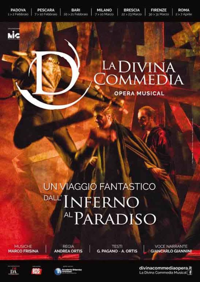 LA DIVINA COMMEDIA OPERA MUSICAL: IL TOUR DANTESCO PROSEGUE SUI PRINCIPALI PALCOSCENICI ITALIANI