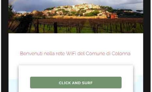 WI-FI COLONNA, UN COMUNE DA RECORD