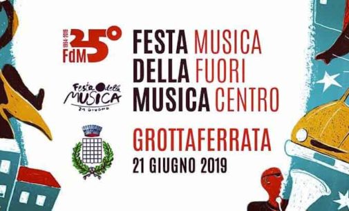 GROTTAFERRATA – FESTA DELLA MUSICA,  IL 21 GIUGNO OLTRE 150 ARTISTI IN CITTA’