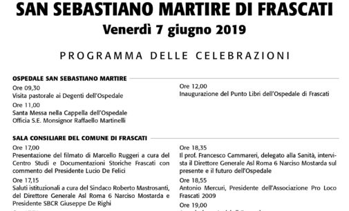 500° Anniversario dell’Istituzione dell’Ospedale  San Sebastiano Martire di Frascati