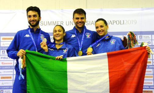 Frascati Scherma protagonista alle Universiadi: quattro medaglie individuali e tre ori a squadre