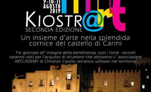 L’arte e la solidarietà: parte oggi l’evento Kiostr’@rt al Castello di Carini