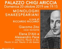Ariccia, a Palazzo Chigi “Monologhi Shakespeariani” con gli Sfaccendati