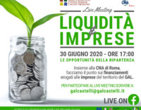 “LIQUIDITA’ E IMPRESE”  UN WEBINAR CON LA CNA E IL GAL CASTELLI ROMANI E MONTI PRENESTINI