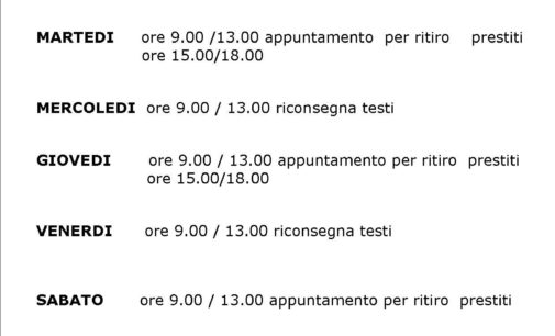 Da domani 5 Giugno la Biblioteca Comunale riaprirà  le porte ai suoi utenti