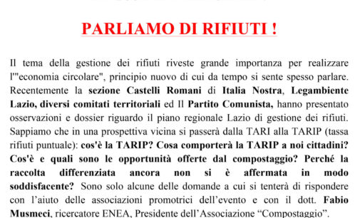  “Parliamo di rifiuti”