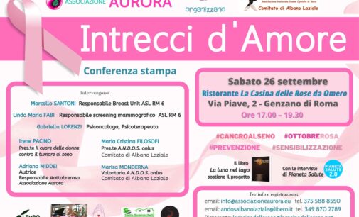 Albano Laziale – L’Associazione Aurora e A.N.D.O.S. organizzano una conferenza per confrontarsi sul tema del cancro al seno