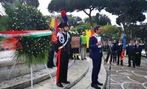 Frascati celebra il “IV Novembre”, la Festa  dell’Unità d’Italia e delle Forze Armate
