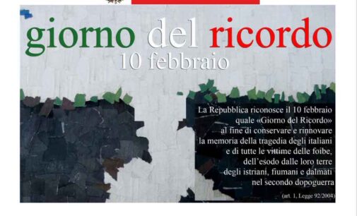 10 FEBBRAIO, GIORNO DEL RICORDO: IL SINDACO ANDREOTTI SCRIVE ALLE SCUOLE