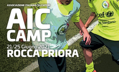 Rocca Priora scelta per il Camp estivo dell’AIC – Associazione Italiana Calciatori