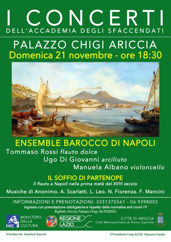 Weekend di Musica Barocca al Palazzo Chigi di Ariccia e al Festival dell’Organo di Sant’Ignazio a Roma