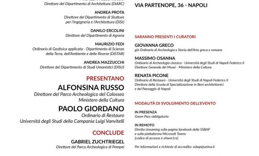 Presentazione del volume “POMPEI. INSULA OCCIDENTALIS”  Centro Congressi della Federico II, Napoli