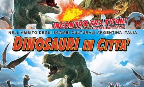 “Dinosauri in città” –  A Perugia preistoria e magia, dal 26 marzo al 3 aprile
