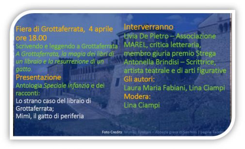 FIERA DI GROTTAFERRATA: PACE, AMBIENTE, LETTERE E MUSICA  PROTAGONISTI ASSOLUTI NELLO SPAZIO EVENTI