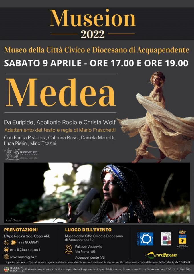 Acquapendente – “Si apre con Medea la stagione di Museion 2022”