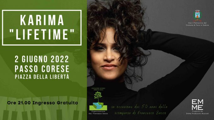 Karima “Lifetime” | 2 Giugno 2022, Passo Corese (Ri)