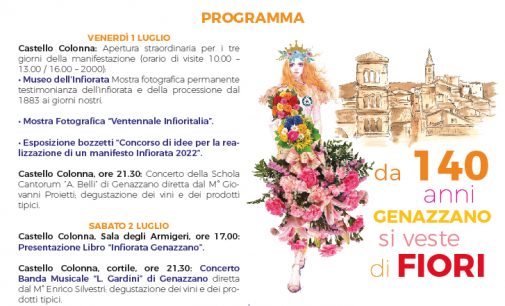 GENAZZANO – INFIORATA E PROCESSIONE (FESTA DEL SACRO CUORE)