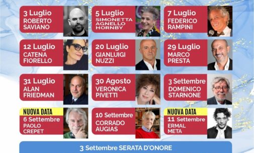 Prosegue “Velletri libris”, nuove date e stasera 3 settembre Domenico Starnone