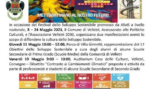 PARTECIPAZIONE FESTIVAL SVILUPPO  SOSTENIBILE 2023