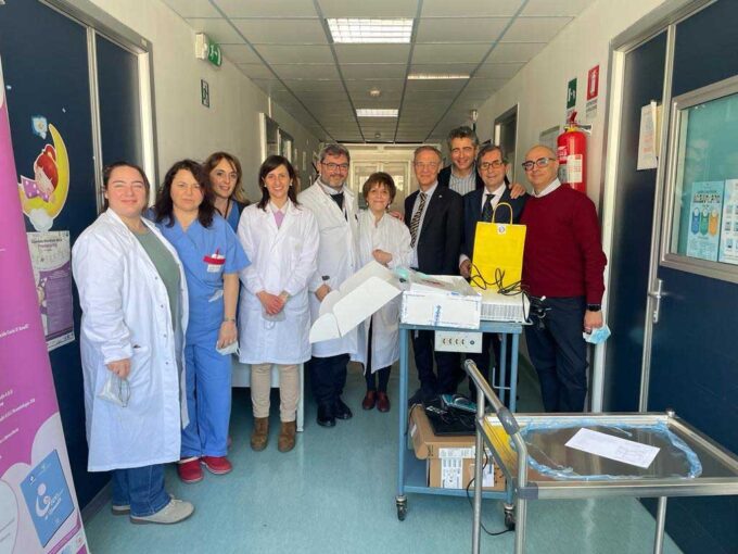 Donazione dell’ANC Salerno al reparto di Neonatologia del Ruggi di Salerno